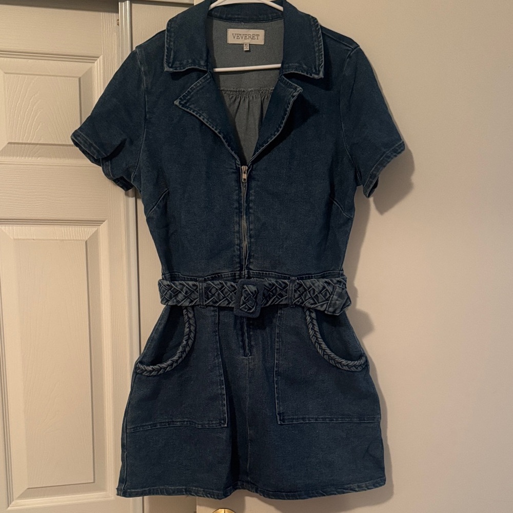 Denim Short Sleeve Dress